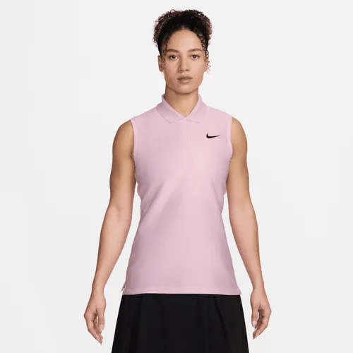 Nike Victory Women's Dri-FIT Sleeveless Golf Polo - Pink - Polyester