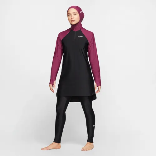 Nike Victory Women's Slim Full-Coverage Swimming Leggings - Black - Polyester