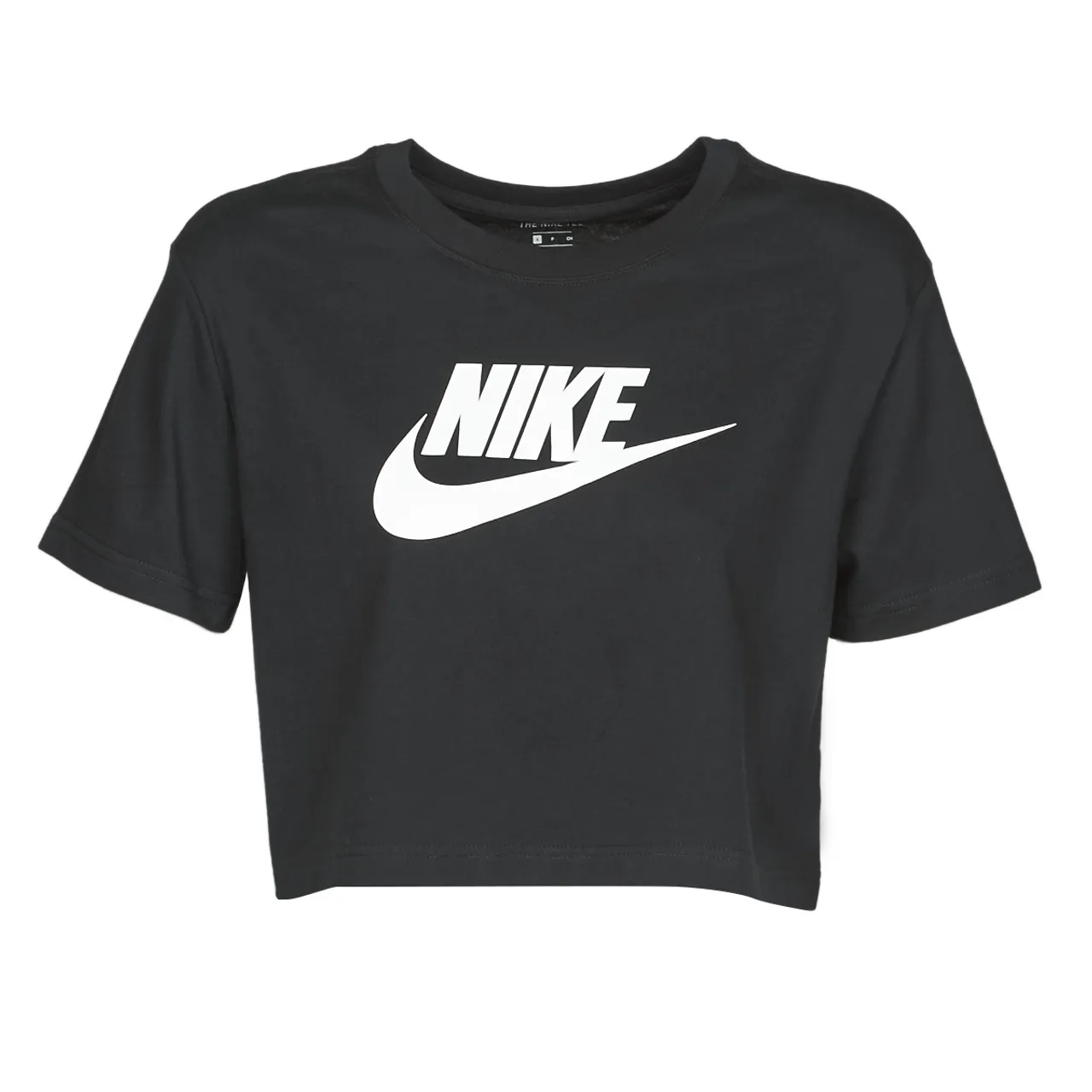 Nike  W NSW TEE ESSNTL CRP ICN FTR  women's T shirt in Black