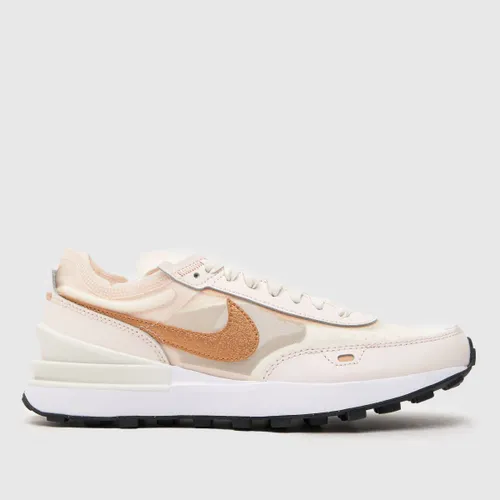 Nike Waffle One Trainers In Pale Pink