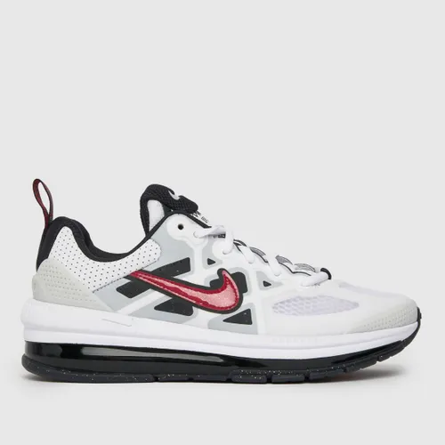 Nike White & Black Air Max Genome Se Girls Youth Trainers