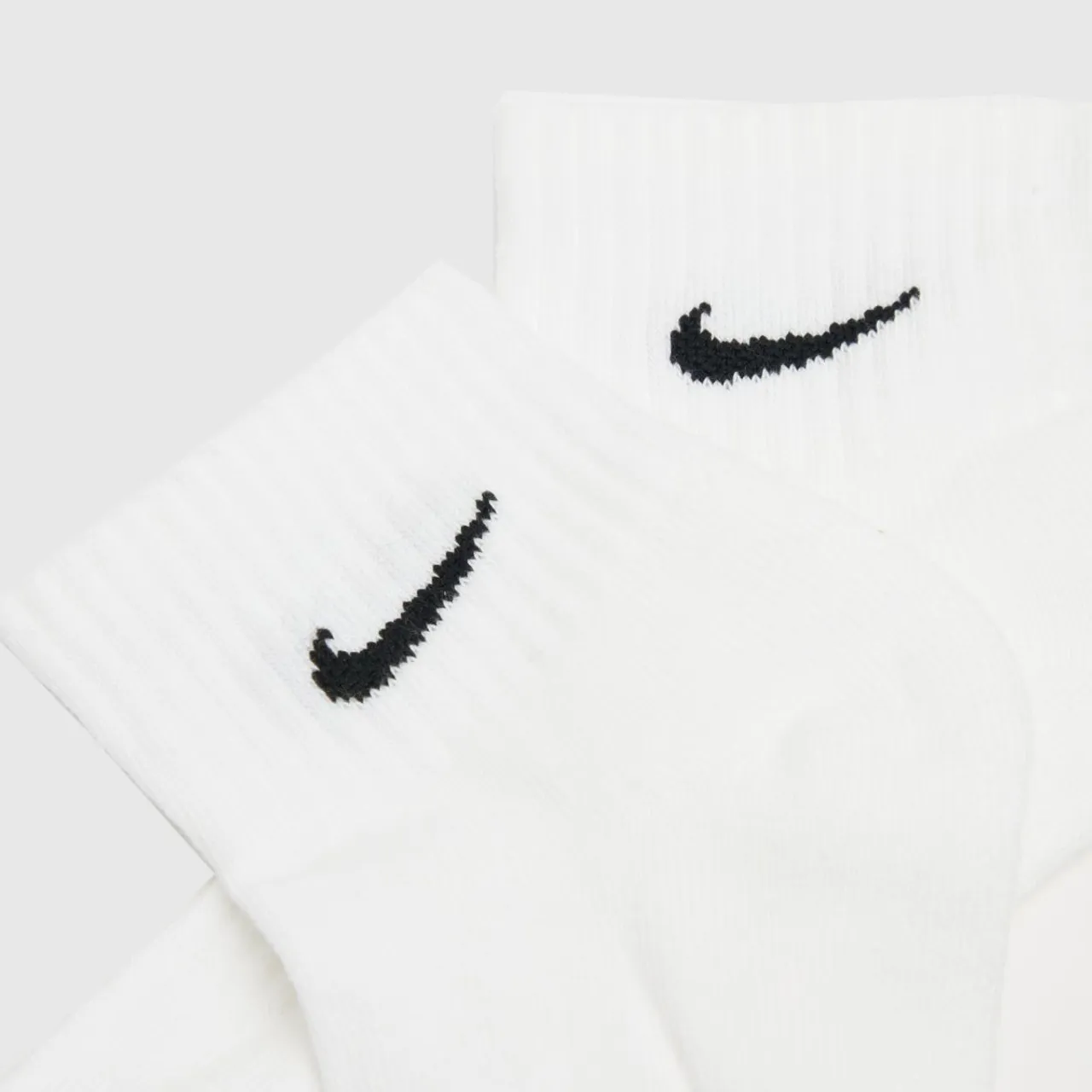 Nike White & Black Everyday Ankle Socks 3 Pack