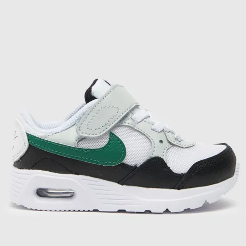 Nike White & Green Air Max Sc Boys Toddler Trainers