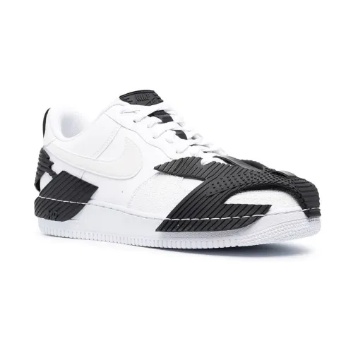 Nike , White Leather Sneakers with Dstrkt Design ,White female, Sizes: