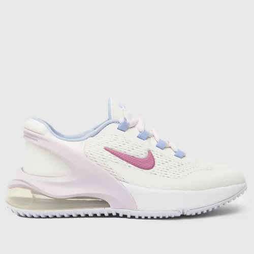 Nike White & Purple Air Max 270 Go Girls Youth Trainers