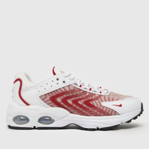 Nike White & Red Air Max Tw Girls Youth Trainers