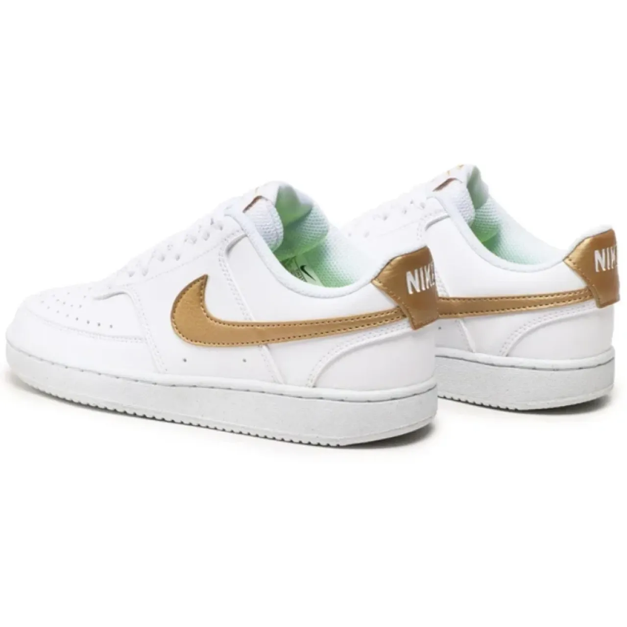 Nike , White Sneakers with Materials ,White female, Sizes: