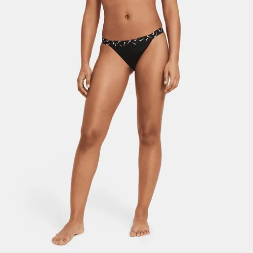 Nike Women's Bikini Bottoms - Black - Polyester