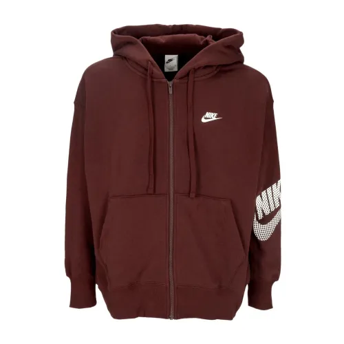 Nike , Womens Brown Print Sweatshirt ,Brown female, Sizes: