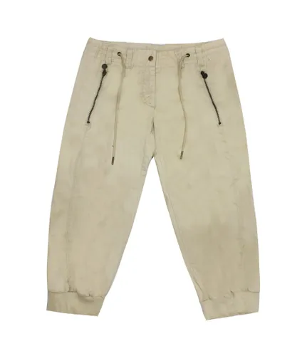 Nike Womens Cropped Pants Capri Joggers Beige 213236 168 Cotton
