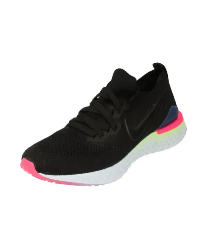 Nike Womens Epic React Flyknit 2 Black Trainers