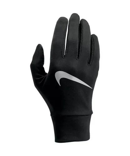 Nike Womens/Ladies Tech Lightweight Running Gloves (Black/Silver) - Size X-Small