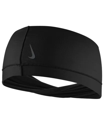 Nike Womens/Ladies Twisted Wide Band Yoga Headband (Black/Anthracite) - Black/Dark Grey - One