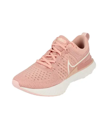 Nike Womens React Infinity Run Flyknit 2 Pink Trainers