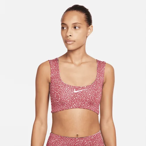 Nike Women's Reversible Swimming Crop Top - Red - Polyester