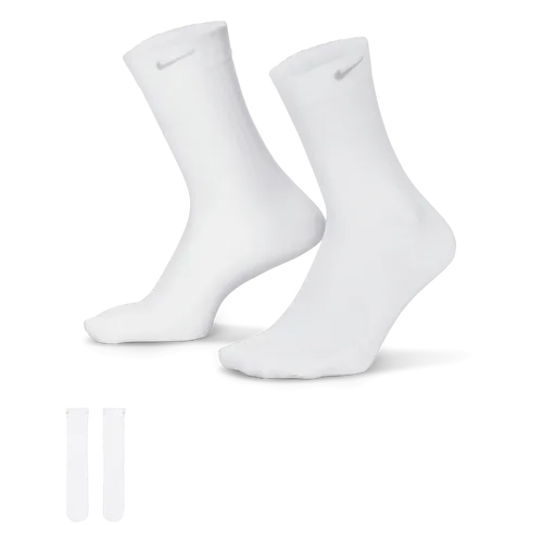 Nike Women's Sheer Crew Socks (1 Pair) - White - Nylon