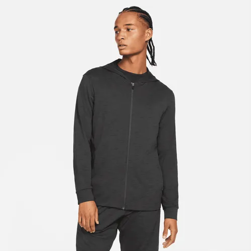 Nike Yoga Dri-FIT Men's Full-Zip Jacket - Black - Polyester