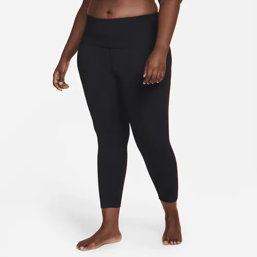 Nike Yoga Women's High-Waisted 7/8 Leggings - Black - Polyester