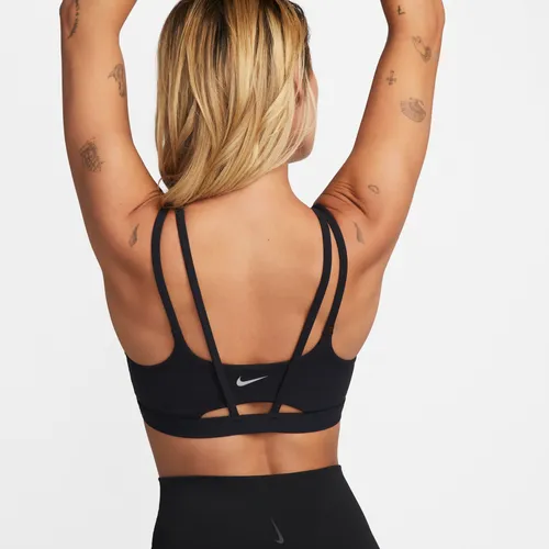 Nike Zenvy Strappy Women's Light-Support Padded Sports Bra - Black - Nylon