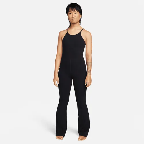 Nike Zenvy Women's Dri-FIT Full-Length Flared Bodysuit - Black - Polyester