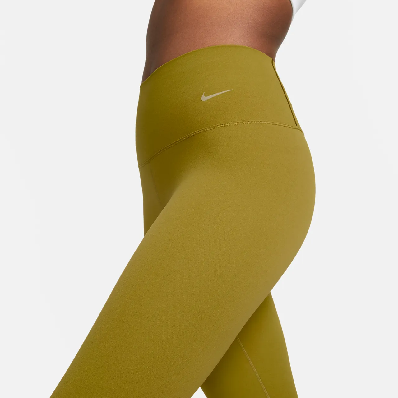 Nike Zenvy Women's Gentle-Support High-Waisted 7/8 Leggings - Green - Nylon