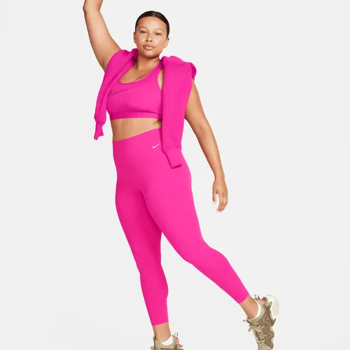 Nike Zenvy Women's Gentle-Support High-Waisted 7/8 Leggings - Pink - Nylon