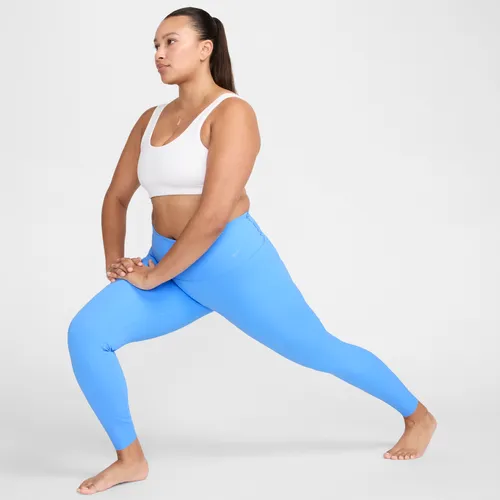 Nike Zenvy Women's Gentle-Support High-Waisted Full-Length Leggings - Blue - Nylon