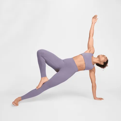 Nike Zenvy Women's Gentle-Support High-Waisted Full-Length Leggings - Purple - Nylon