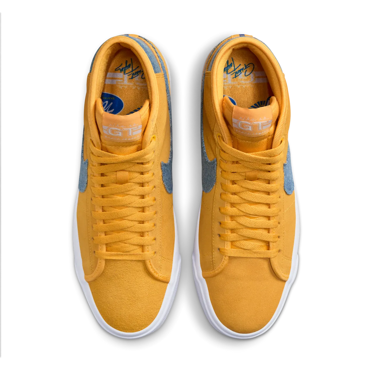 Nike Zoom Blazer Mid Pro GT Skate Shoes - Yellow