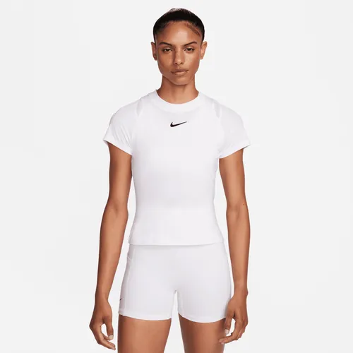 NikeCourt Advantage Women's Dri-FIT Short-Sleeve Tennis Top - White - Polyester