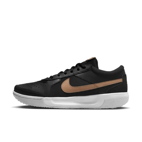 NikeCourt Air Zoom Lite 3 Women's Tennis Shoes - Black - Leather