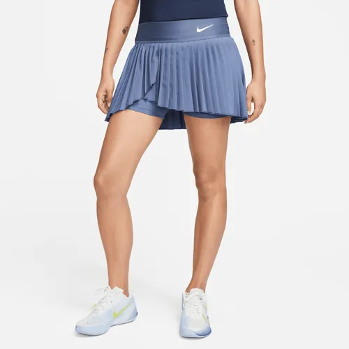 NikeCourt Dri-FIT Advantage Women's Pleated Tennis Skirt - Blue - Polyester