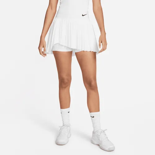 NikeCourt Dri-FIT Advantage Women's Pleated Tennis Skirt - White - Polyester