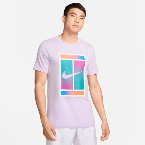 NikeCourt Dri-FIT Men's Tennis T-Shirt - Purple - Polyester