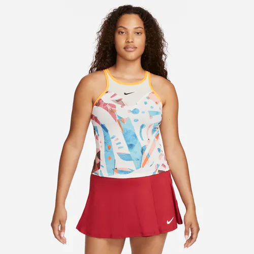 NikeCourt Dri-FIT Slam Women's Printed Tennis Tank Top - White - Polyester