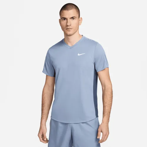 NikeCourt Dri-FIT Victory Men's Tennis Top - Blue - Polyester