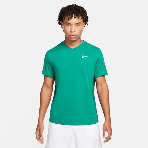 NikeCourt Dri-FIT Victory Men's Tennis Top - Green - Polyester
