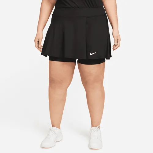 NikeCourt Dri-FIT Victory Women's Flouncy Tennis Skirt - Black - Polyester
