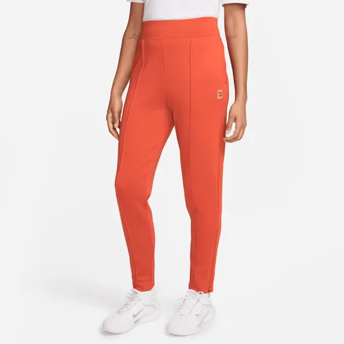 NikeCourt Dri-FIT Women's Knit Tennis Trousers - Orange - Polyester
