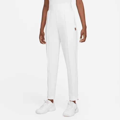 NikeCourt Dri-FIT Women's Knit Tennis Trousers - White - Polyester
