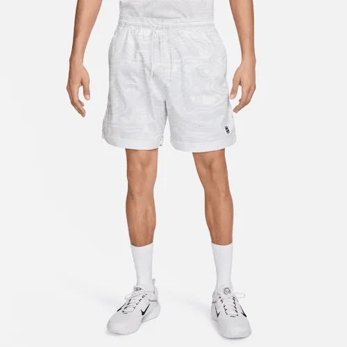 NikeCourt Heritage Men's 15cm (approx.) Dri-FIT Tennis Shorts - White - Polyester