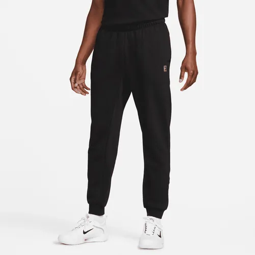 NikeCourt Heritage Men's French Terry Tennis Trousers - Black - Polyester