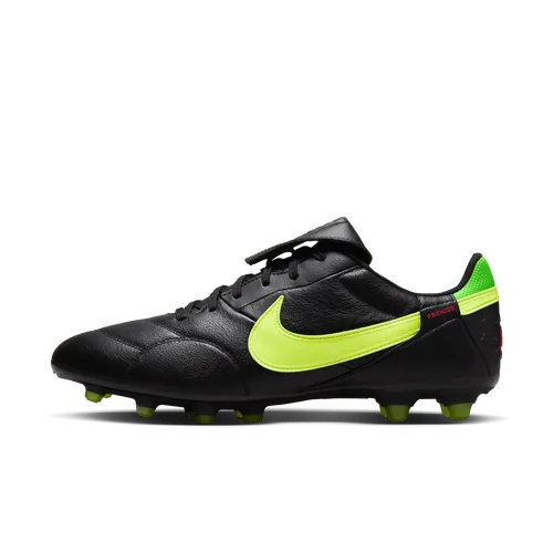 NikePremier 3 FG Low-Top Football Boot - Black - Leather