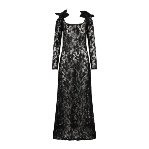 Nina Ricci , Nina Ricci Long sequins dress ,Black female, Sizes: