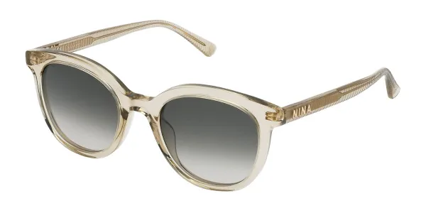 Nina Ricci SNR264 097N Women's Sunglasses Brown Size 50