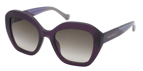 Nina Ricci SNR355 096Z Women's Sunglasses Purple Size 53