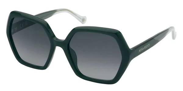 Nina Ricci SNR356 06WT Women's Sunglasses Green Size 57