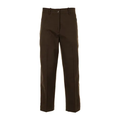 Nine In The Morning , Brown Trousers Stylish Pantalone ,Brown female, Sizes: