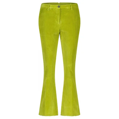 Nine In The Morning , Elegant Corduroy Trousers ,Green female, Sizes: