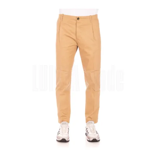 Nine In The Morning , Folded Pants ,Brown male, Sizes: